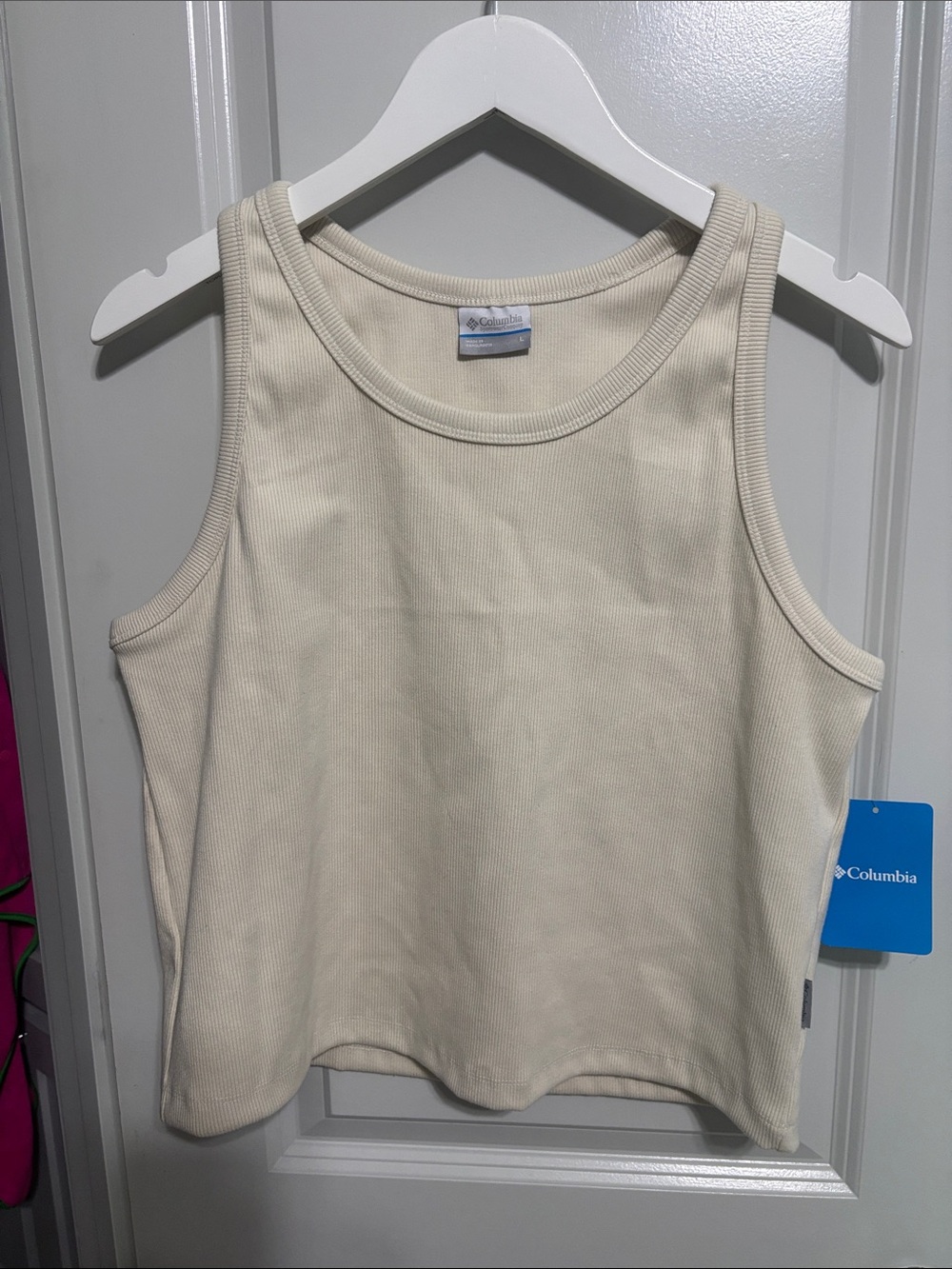 Columbia Women's Cream Ribbed Tank